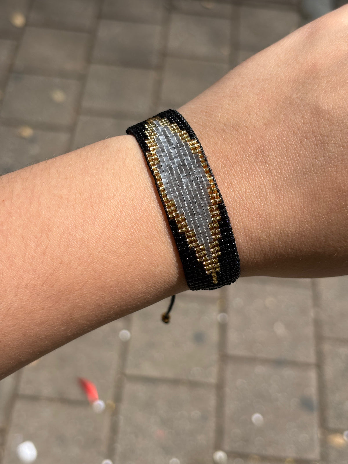 Pulsera Miyuki Negra