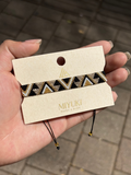 Pulsera Miyuki Triángulos negros