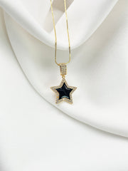 Collar estrella negra