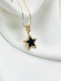 Collar estrella negra