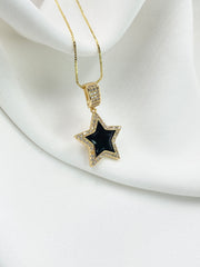 Collar estrella negra