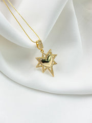 Collar corazón dorado
