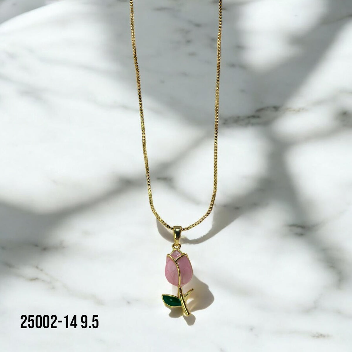 Collar rosa rosada