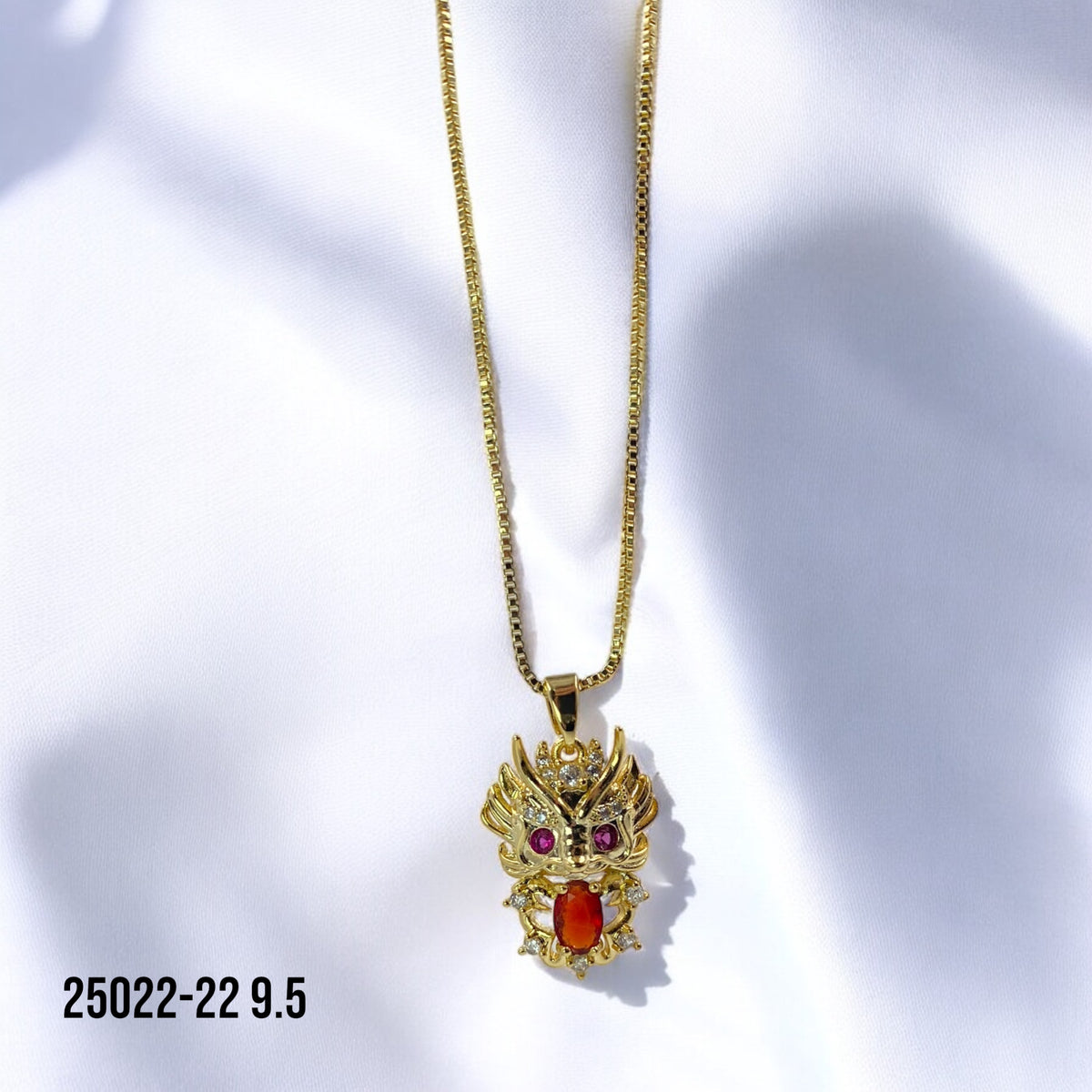 Collar búho rojo