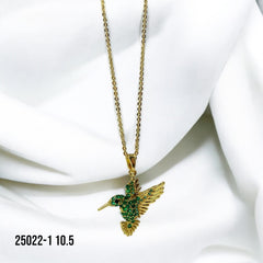 Collar colibrí verde