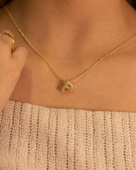 Collar Inicial P circón