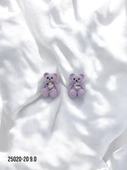 Arete topo osito morado