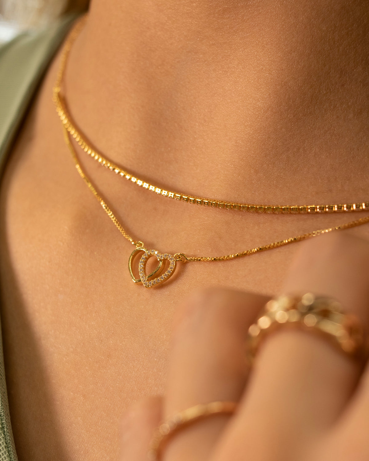 Set Gargantilla Corazón Kaia