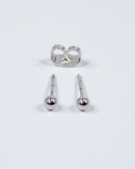 Topo Bola Plateado 3mm