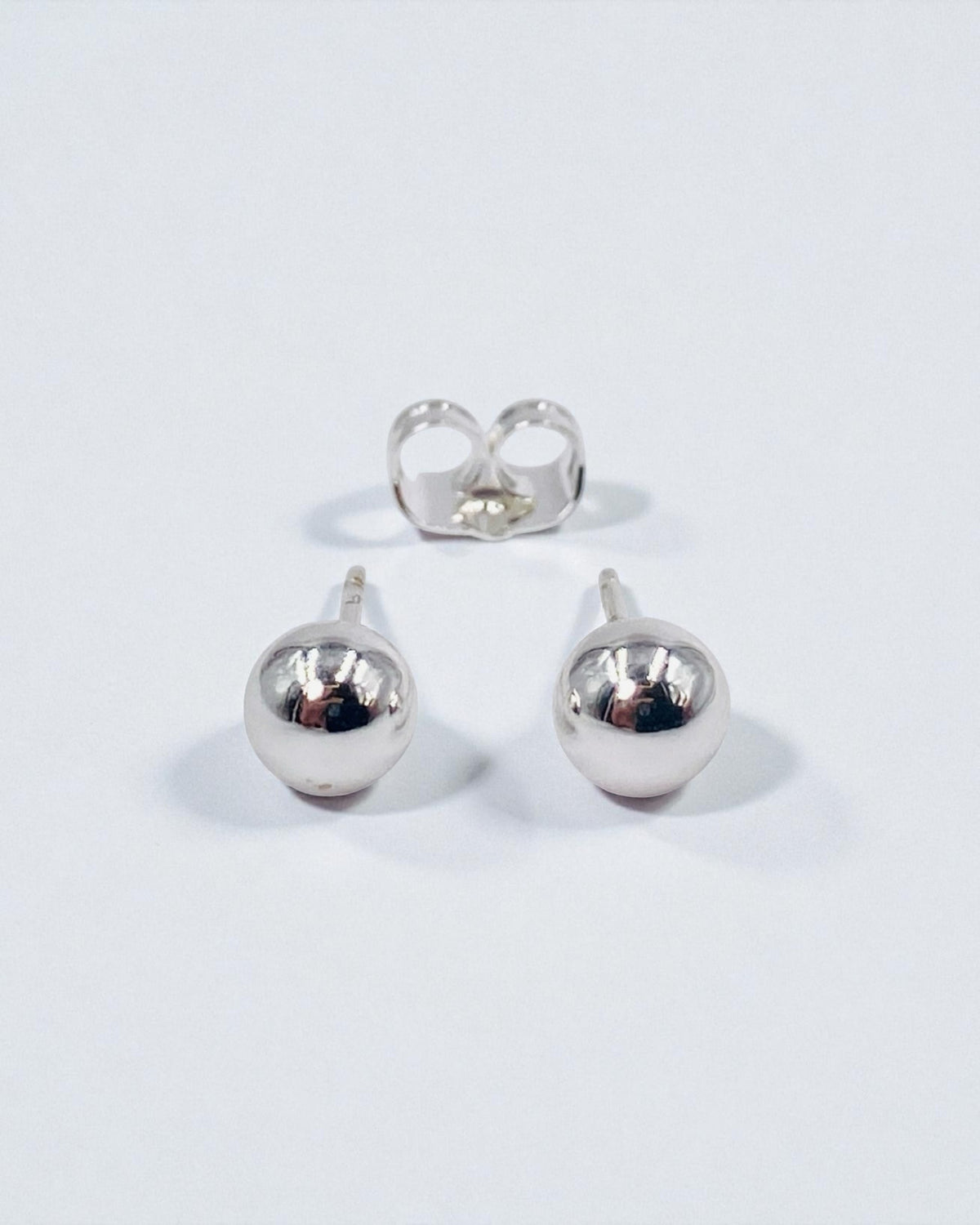 Topo Bola Plateado 6mm