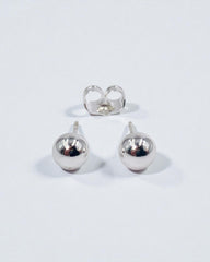 Topo Bola Plateado 6mm