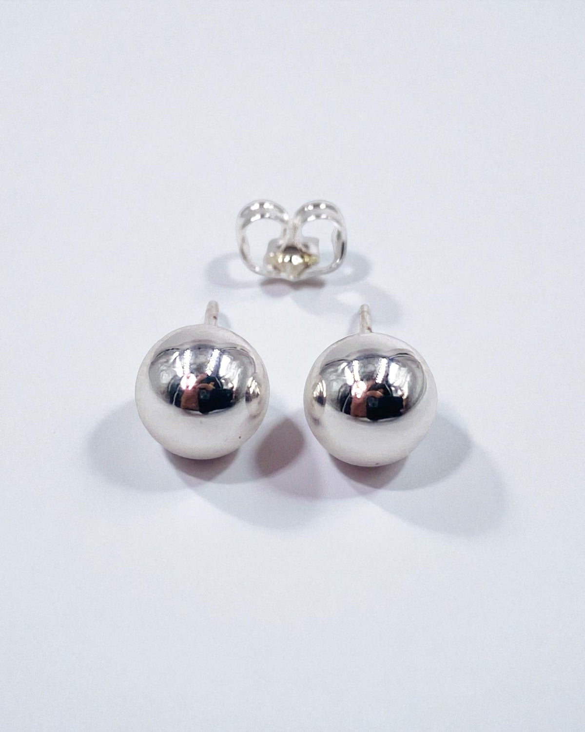 Topo Bola Plateado 8mm