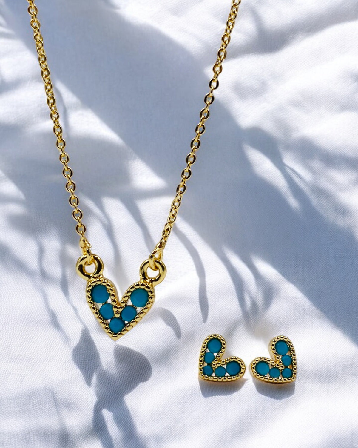 Set Corazon Oria Azul