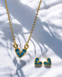 Set Corazon Oria Azul