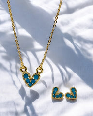 Set Corazon Oria Azul