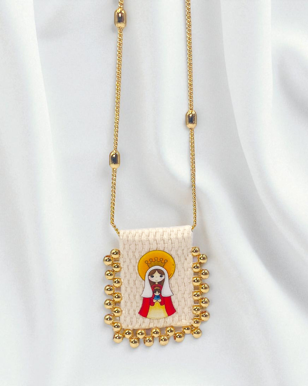 Collar Tejido Virgen del Carmen