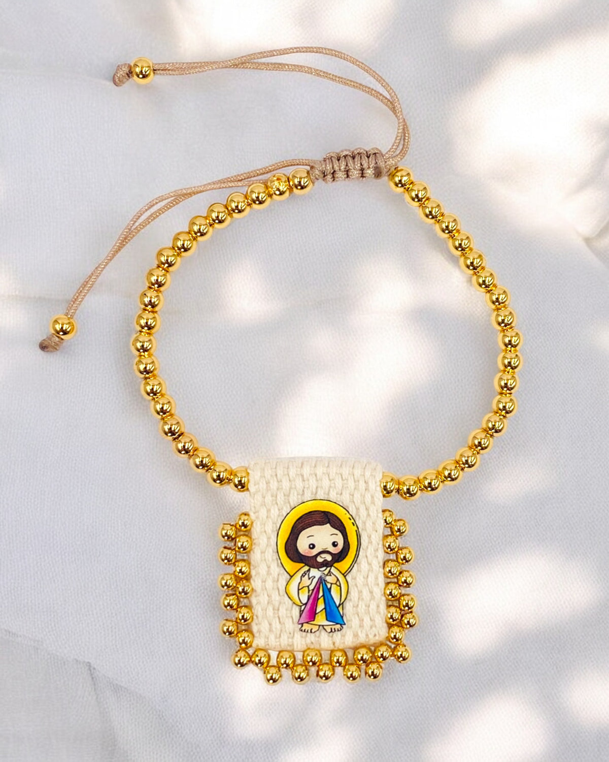 Pulsera Dije Tejido Jesús