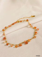 Tobillera de Piedra Natural – Ágata