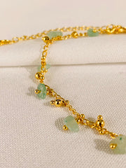 Tobillera de Piedra Natural – Jade