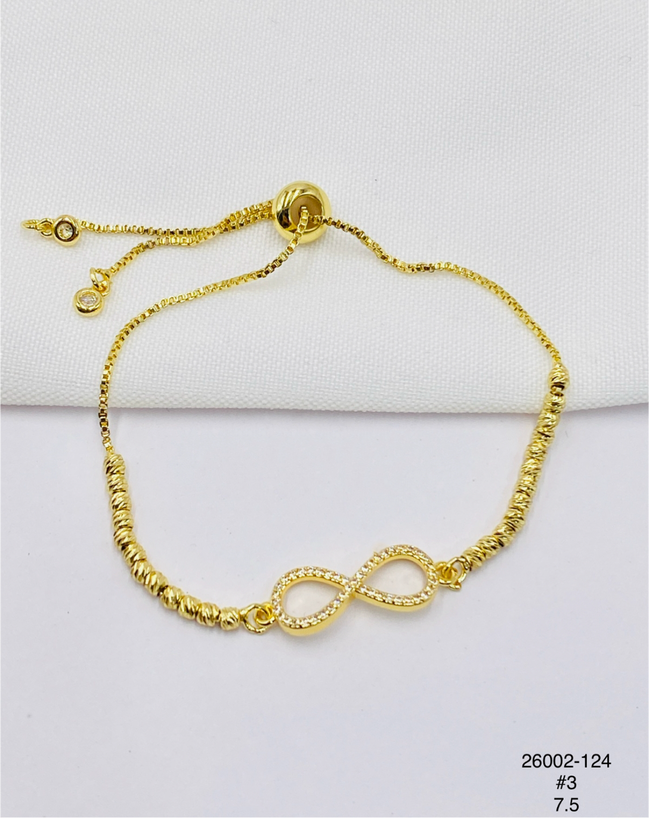 Pulsera Infinito — Balines 3 mm