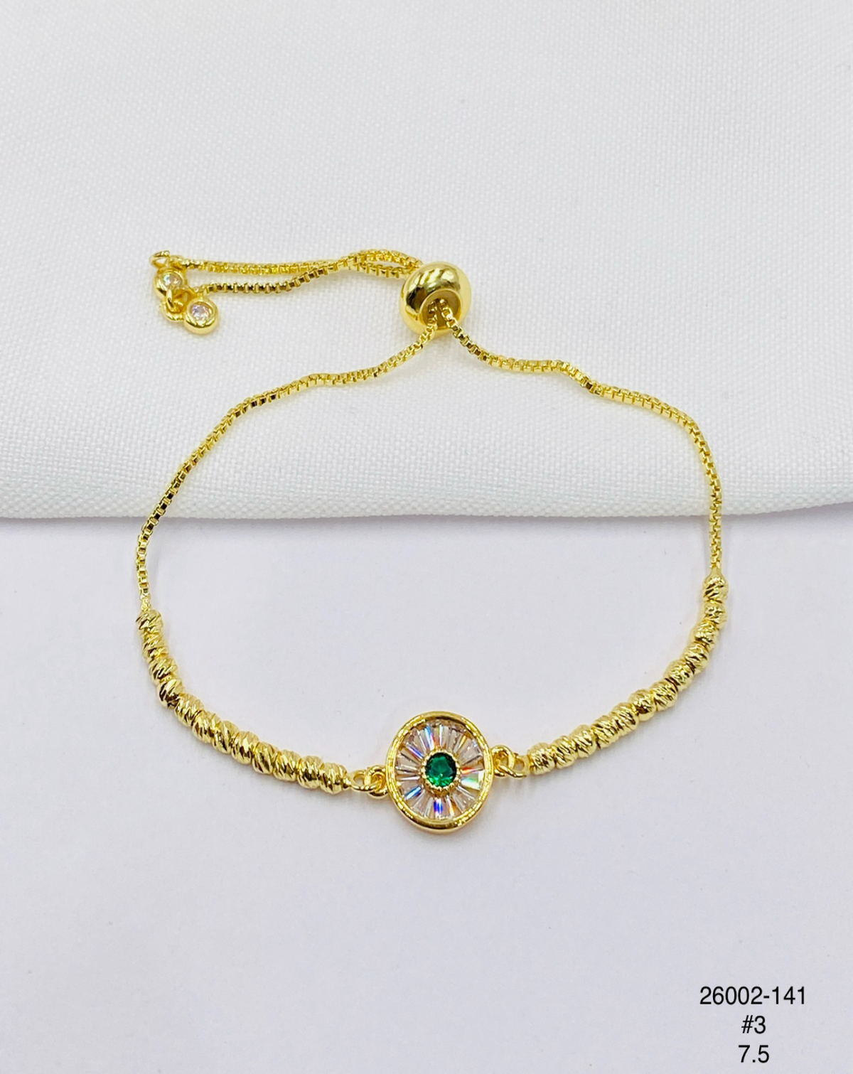 Pulsera Flor multicolor — Balines 3 mm