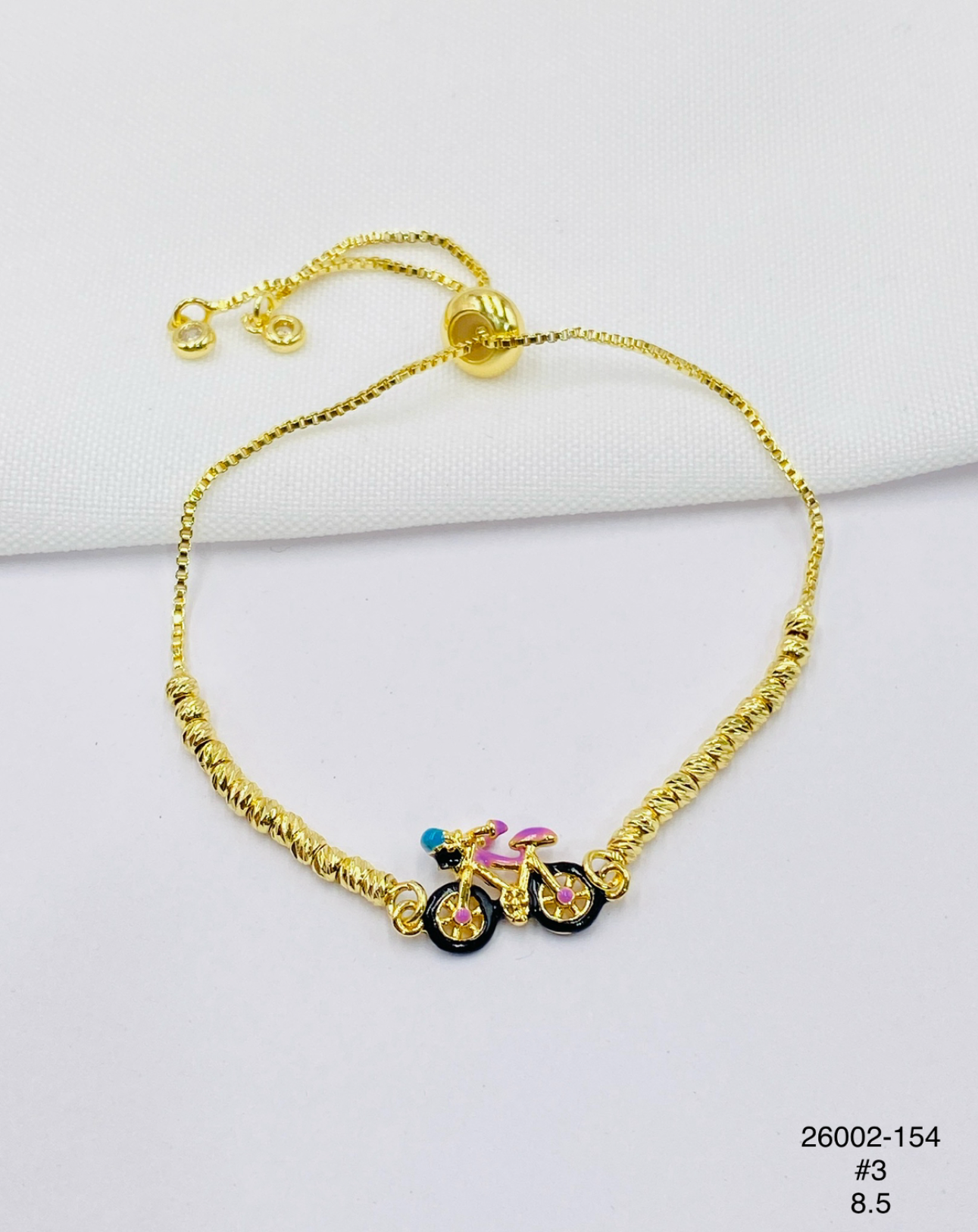 Pulsera Bicicleta multicolor — Balines 3 mm