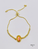 Pulsera Medalla religiosa roja