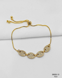 Pulsera Cuatro óvalos brillantes